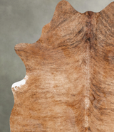 Medium Brindle Large Brazilian Cowhide Rug 7'1"H x 5'6"W #B30382 by Hudson Hides