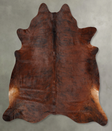 Dark Brindle XX-Large Brazilian Cowhide Rug 8'0"H x 7'8"W #B30384 by Hudson Hides