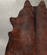 Dark Brindle XX-Large Brazilian Cowhide Rug 8'0"H x 7'8"W #B30384 by Hudson Hides