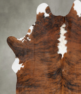 Medium Brindle XX-Large Brazilian Cowhide Rug 8'5"H x 6'5"W #B30388 by Hudson Hides