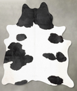 Black and White XX-Large Brazilian Cowhide Rug 7'10"H x 6'5"W #B30389 by Hudson Hides