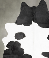 Black and White XX-Large Brazilian Cowhide Rug 7'10"H x 6'5"W #B30389 by Hudson Hides