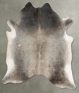 Grey with Beige XX-Large Brazilian Cowhide Rug 8'4"H x 7'1"W #B30390 by Hudson Hides