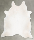 Ivory with Beige XX-Large Brazilian Cowhide Rug 7'11"H x 6'8"W #B30391 by Hudson Hides