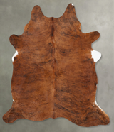 Medium Brindle X-Large Brazilian Cowhide Rug 7'7"H x 6'4"W #B30395 by Hudson Hides