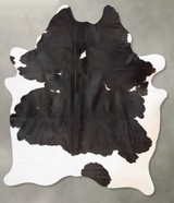 Black and White XX-Large Brazilian Cowhide Rug 8'4"H x 6'5"W #B30397 by Hudson Hides