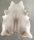 Grey with Beige XX-Large Brazilian Cowhide Rug 8'1"H x 6'8"W #B30398 by Hudson Hides