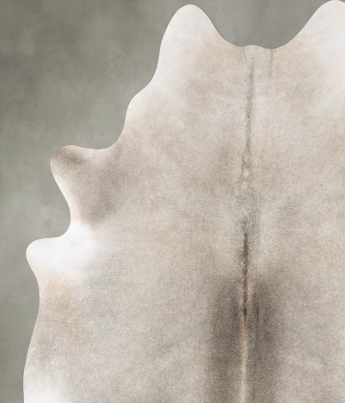Grey with Beige XX-Large Brazilian Cowhide Rug 8'1"H x 6'8"W #B30398 by Hudson Hides