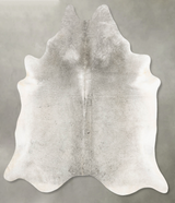 Medium Grey XX-Large Brazilian Cowhide Rug 8'1"H x 7'0"W #B30399 by Hudson Hides