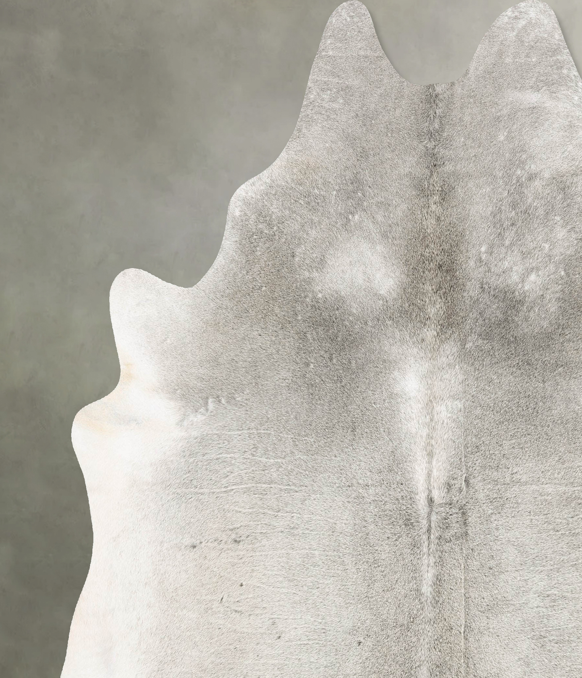 Medium Grey XX-Large Brazilian Cowhide Rug 8'1"H x 7'0"W #B30399 by Hudson Hides