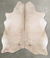 Champagne Large Brazilian Cowhide Rug 6'10"H x 5'9"W #B30403 by Hudson Hides