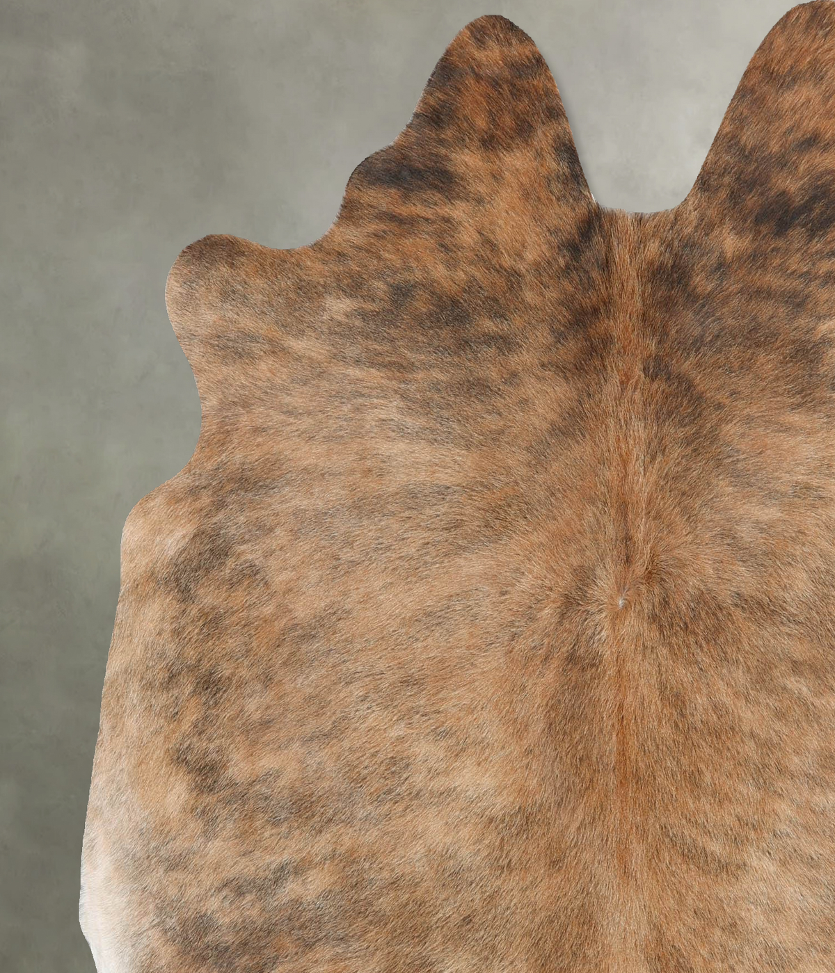Light Brindle Large Brazilian Cowhide Rug 6'2"H x 5'11"W #B30404 by Hudson Hides