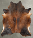 Warm Caramel Large Brazilian Cowhide Rug 6'10"H x 5'10"W #B30406 by Hudson Hides