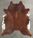 Warm Caramel XX-Large Brazilian Cowhide Rug 8'1"H x 7'0"W #B30407 by Hudson Hides