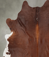 Warm Caramel XX-Large Brazilian Cowhide Rug 8'1"H x 7'0"W #B30407 by Hudson Hides