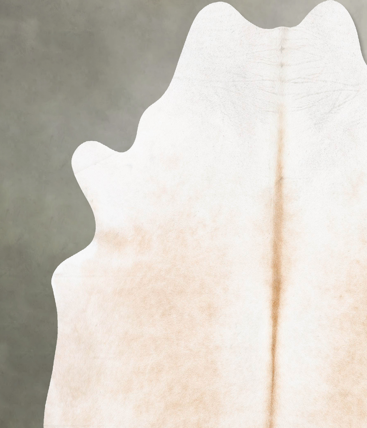 Ivory with Beige XX-Large Brazilian Cowhide Rug 7'11"H x 7'0"W #B30408 by Hudson Hides