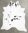 Black and White XX-Large Brazilian Cowhide Rug 9'6"H x 7'7"W #B30410 by Hudson Hides