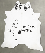 Black and White XX-Large Brazilian Cowhide Rug 9'6"H x 7'7"W #B30410 by Hudson Hides