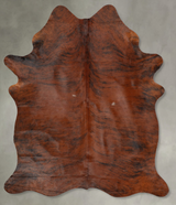 Medium Brindle X-Large Brazilian Cowhide Rug 7'8"H x 5'7"W #B30412 by Hudson Hides