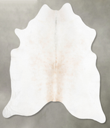 Grey with Beige XX-Large Brazilian Cowhide Rug 7'10"H x 7'1"W #B30413 by Hudson Hides