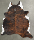 Dark Brindle XX-Large Brazilian Cowhide Rug 8'9"H x 7'1"W #B30420 by Hudson Hides