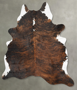 Dark Brindle XX-Large Brazilian Cowhide Rug 8'9"H x 7'1"W #B30420 by Hudson Hides