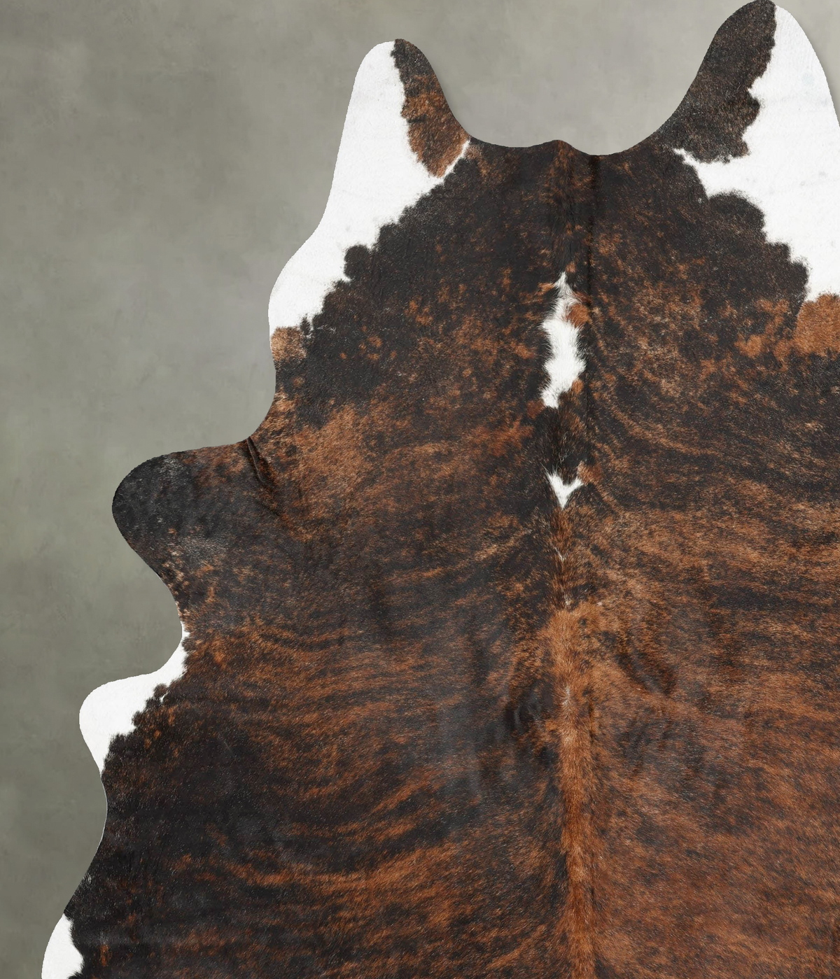 Dark Brindle XX-Large Brazilian Cowhide Rug 8'9"H x 7'1"W #B30420 by Hudson Hides