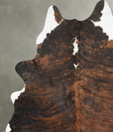 Dark Brindle XX-Large Brazilian Cowhide Rug 8'9"H x 7'1"W #B30420 by Hudson Hides
