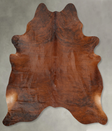 Medium Brindle XX-Large Brazilian Cowhide Rug 7'8"H x 6'9"W #B30424 by Hudson Hides