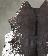 Salt and Pepper Black XX-Large Brazilian Cowhide Rug 7'6"H x 6'8"W #B30425 by Hudson Hides