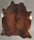 Medium Brindle X-Large Brazilian Cowhide Rug 7'9"H x 6'3"W #B30429 by Hudson Hides