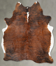Medium Brindle X-Large Brazilian Cowhide Rug 7'3"H x 5'10"W #B30430 by Hudson Hides