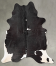 Black and White XX-Large Brazilian Cowhide Rug 8'1"H x 6'4"W #B30431 by Hudson Hides