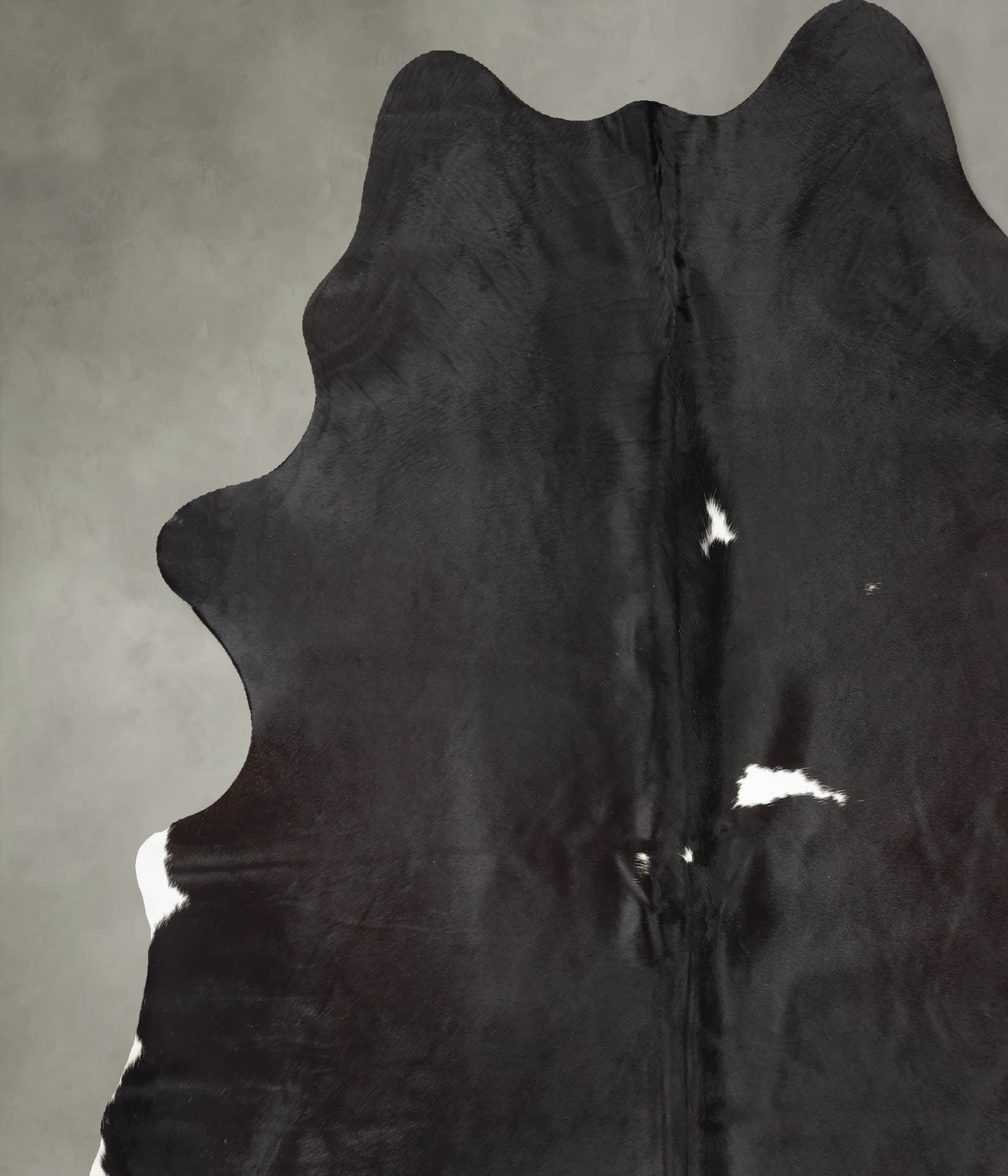 Black and White XX-Large Brazilian Cowhide Rug 8'1"H x 6'4"W #B30431 by Hudson Hides