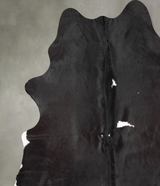 Black and White XX-Large Brazilian Cowhide Rug 8'1"H x 6'4"W #B30431 by Hudson Hides