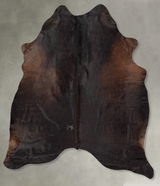 Chocolate X-Large Brazilian Cowhide Rug 7'7"H x 6'5"W #B30435 by Hudson Hides