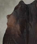 Chocolate X-Large Brazilian Cowhide Rug 7'7"H x 6'5"W #B30435 by Hudson Hides