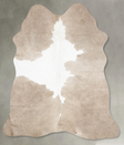 Taupe Medium Brazilian Cowhide Rug 4'11"H x 3'9"W #B30438 by Hudson Hides