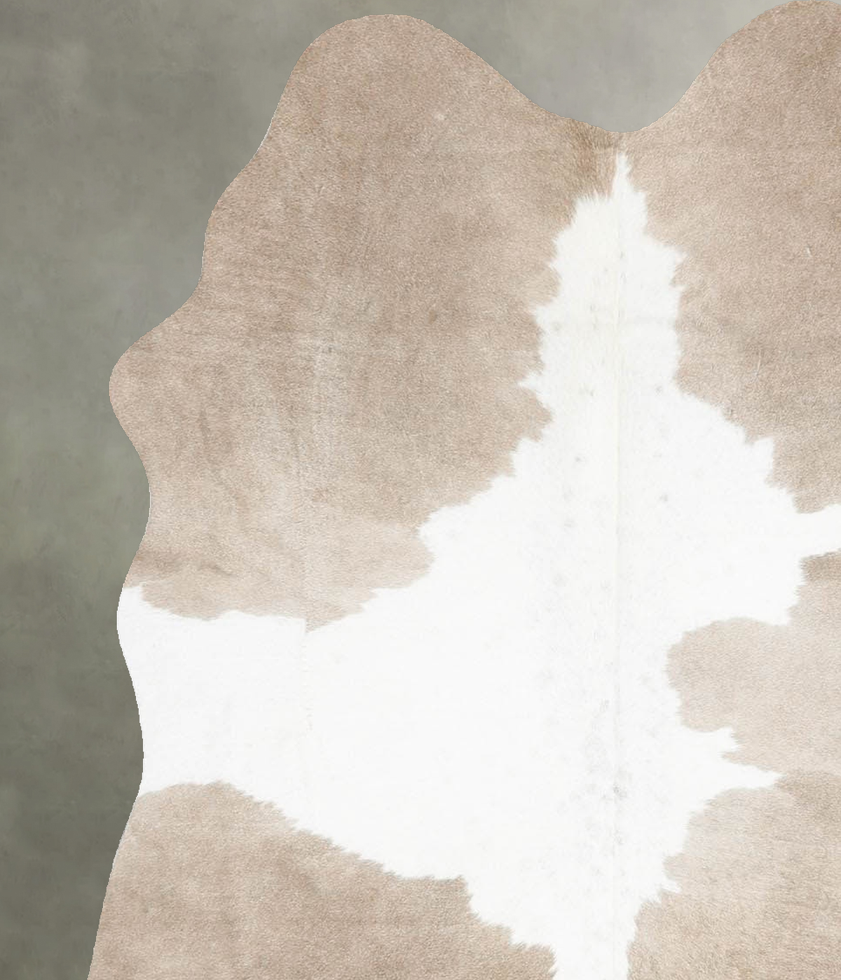 Taupe Medium Brazilian Cowhide Rug 4'11"H x 3'9"W #B30438 by Hudson Hides