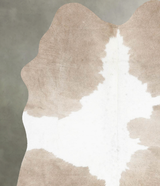 Taupe Medium Brazilian Cowhide Rug 4'11"H x 3'9"W #B30438 by Hudson Hides