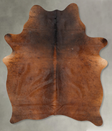 Warm Caramel Large Brazilian Cowhide Rug 7'4"H x 5'3"W #B30444 by Hudson Hides