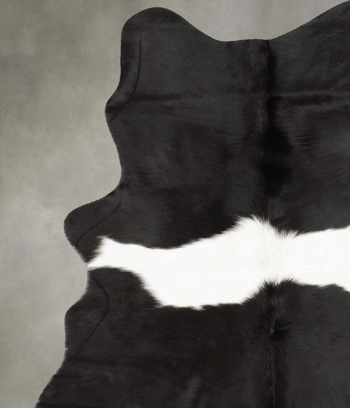 Black and White Medium Brazilian Cowhide Rug 5'6"H x 3'10"W #B30449 by Hudson Hides