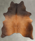 Warm Caramel Large Brazilian Cowhide Rug 6'4"H x 4'11"W #B30458 by Hudson Hides
