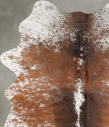 Salt and Pepper Brown Medium Brazilian Cowhide Rug 6'6"H x 3'11"W #B30459 by Hudson Hides