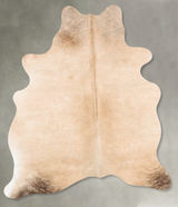Beige Medium Brazilian Cowhide Rug 6'2"H x 4'10"W #B30460 by Hudson Hides