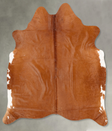 Solid Brown Large Brazilian Cowhide Rug 6'7"H x 5'11"W #B30461 by Hudson Hides