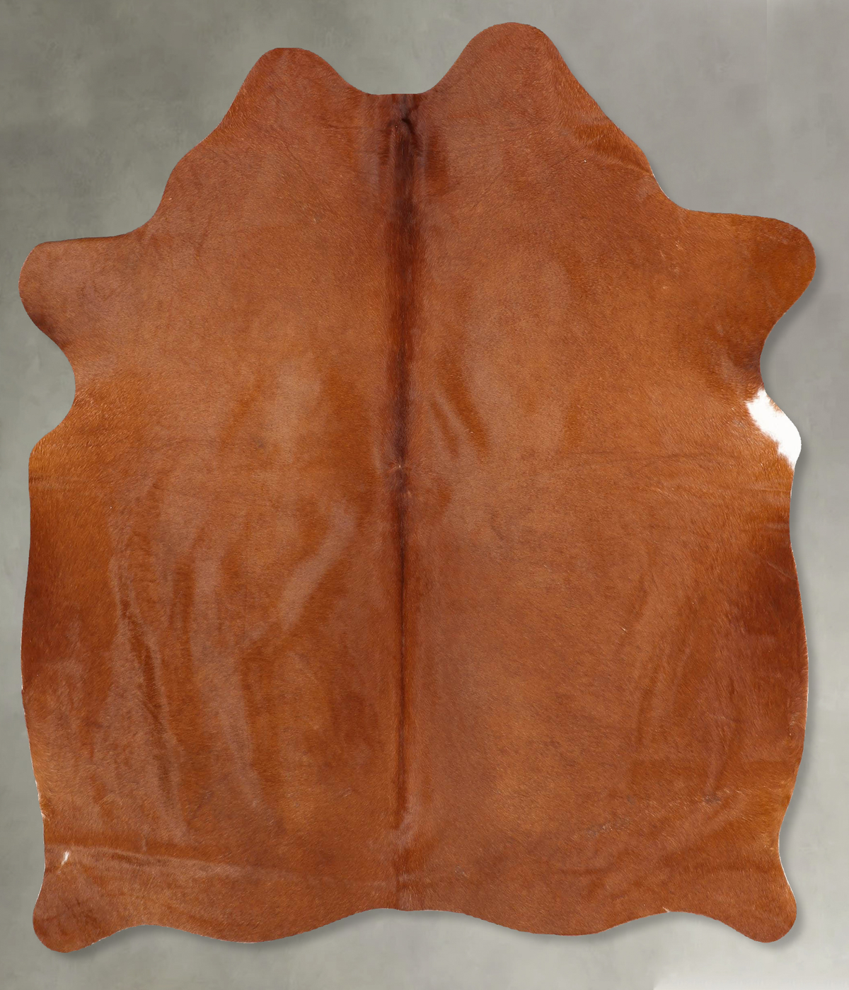 Solid Brown Cowhide Rug #B30462