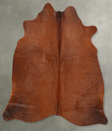 Solid Brown Large Brazilian Cowhide Rug 6'0"H x 5'8"W #B30463 by Hudson Hides