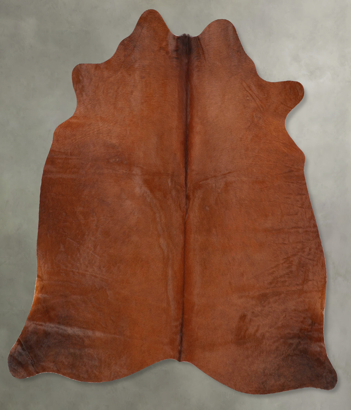 Solid Brown Cowhide Rug #B30463