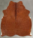 Solid Brown Large Brazilian Cowhide Rug 6'8"H x 5'7"W #B30465 by Hudson Hides